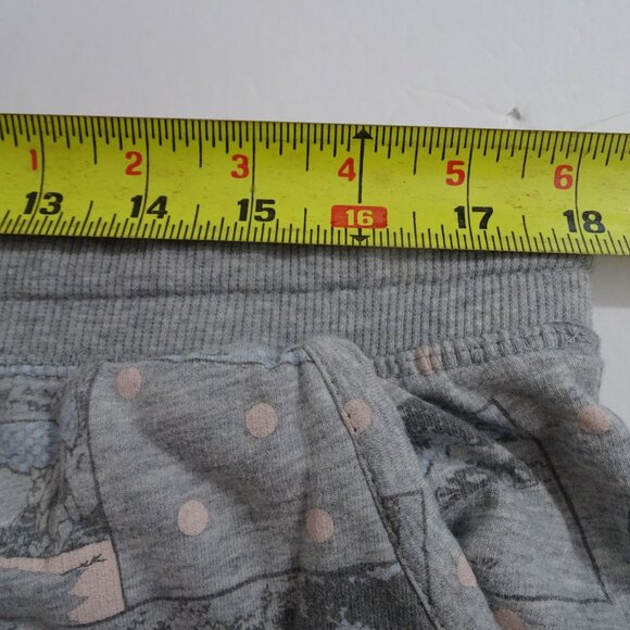 Disney Winnie The Pooh Pajama Lounge Pants Women Size L 12 14 Heather Grey FLAW - Picture 9 of 14